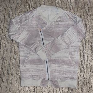 Lululemon gray off center zip up